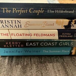 5-pack of vacation-themed paperback books